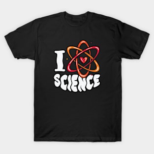 I Heart Science // I Love Science // Atom Symbol T-Shirt